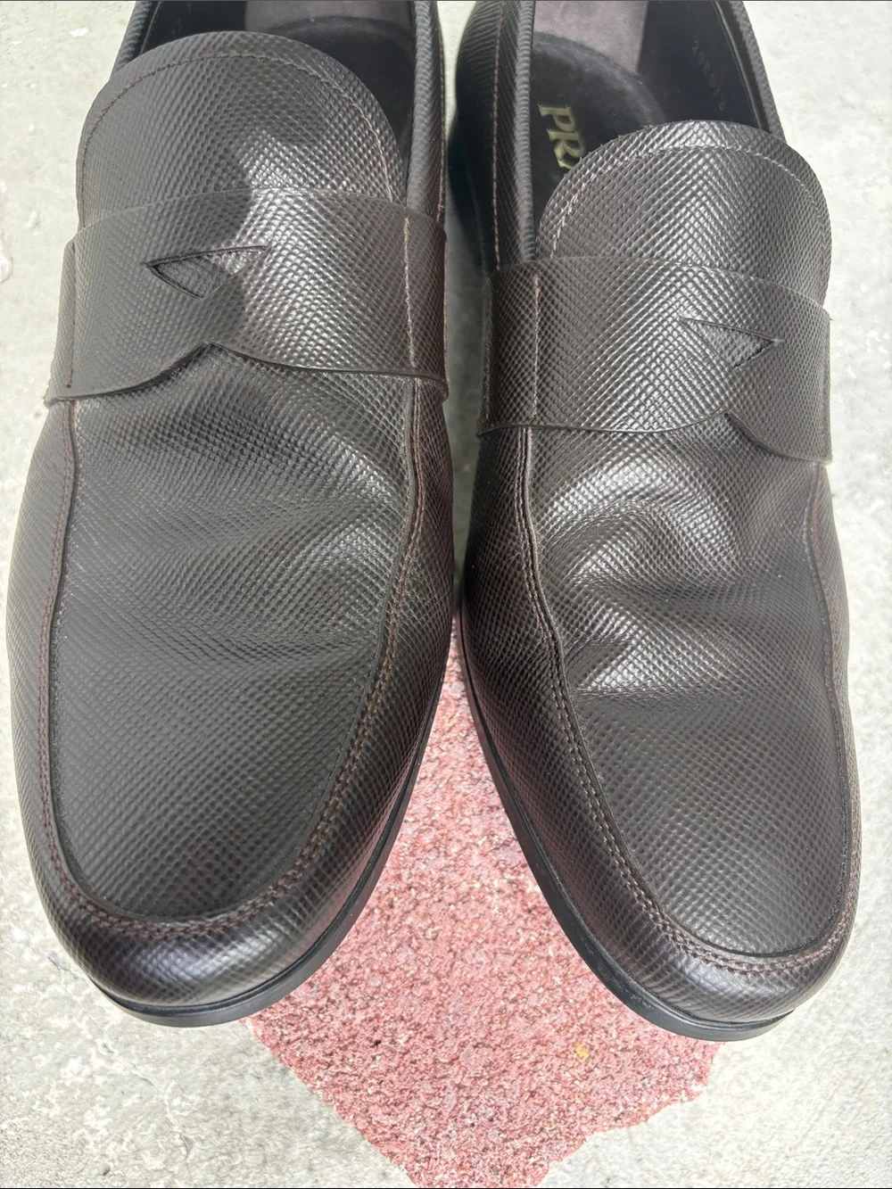 Prada Saffiano leather loafers